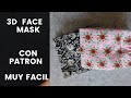 Coser Mascarilla 3d ** higienica** lavable** DIY