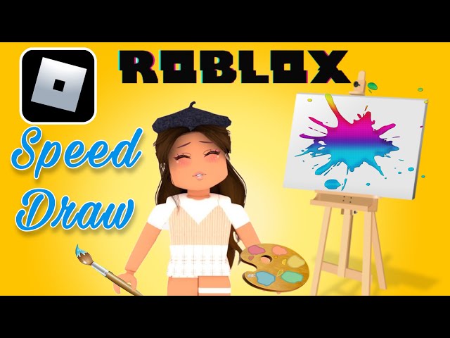 Desenhei no ROBLOX!! (Speed Draw Roblox) 