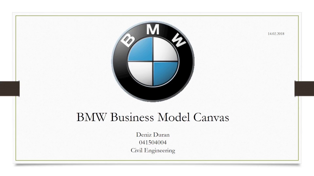 Bmw Business Model Canvas You