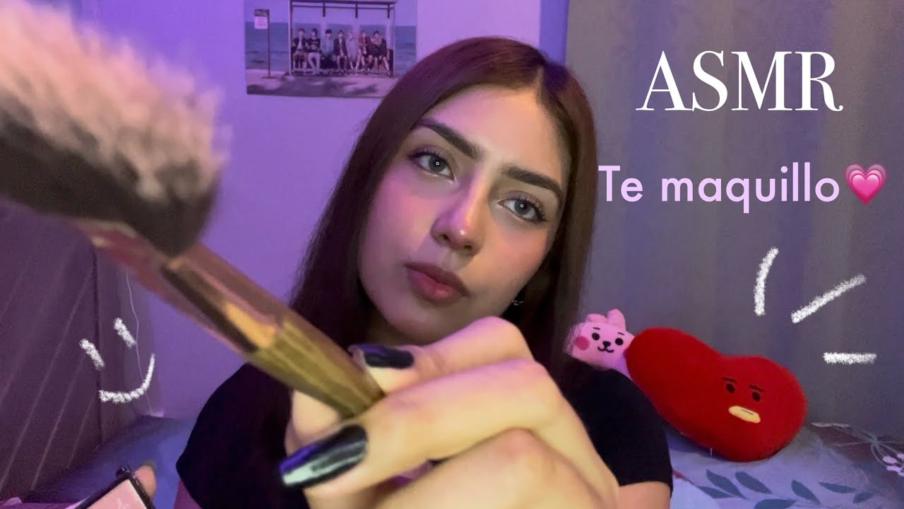 ASMR TE MAQUILLO 💗 - ROLEPLAY (español)