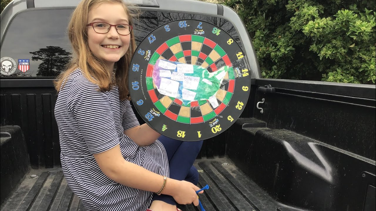 Throwing at dart on a map and DOING whatever it lands on Challenge 🎯