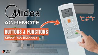 Midea AC Remote Buttons & Functions (Model No: RM05B(A)) | Heat Pump Remote Guide