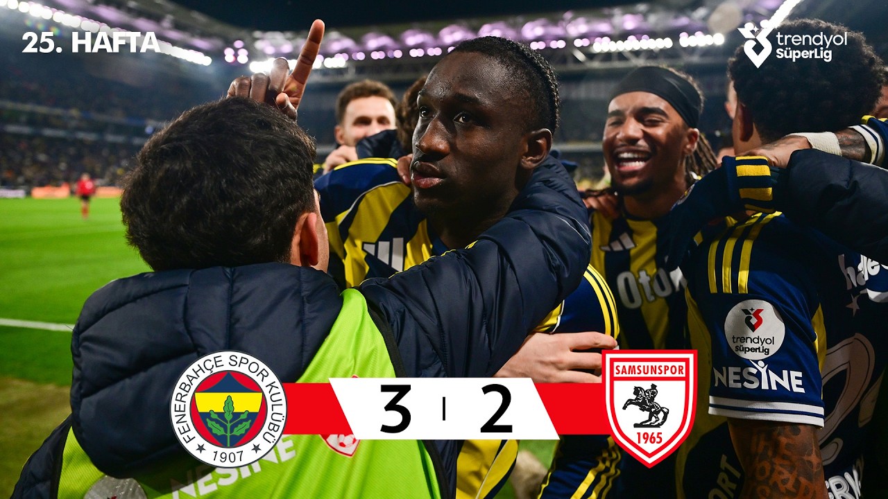Fenerbahçe (3-2) Samsunspor - Highlights/Özet | Trendyol Süper Lig - 2025/26