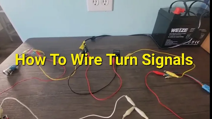How to wire a turn signal flasher relay directional blinker for a car, truck, atv, motorcycle, ect..