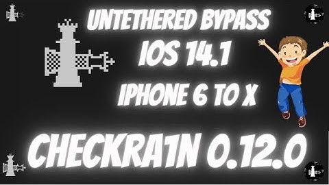 Checkra1n 0.12.0 For Windows All iPhone IOS 14 Bypass ICloud  Untethered Bypass 6S TO X
