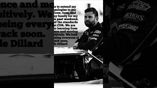 Cade Dillard apologizes, going racing this weekend
