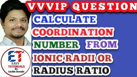 chemical periodicity for csir net in english | coordination number and ionic radii | chemistry trick