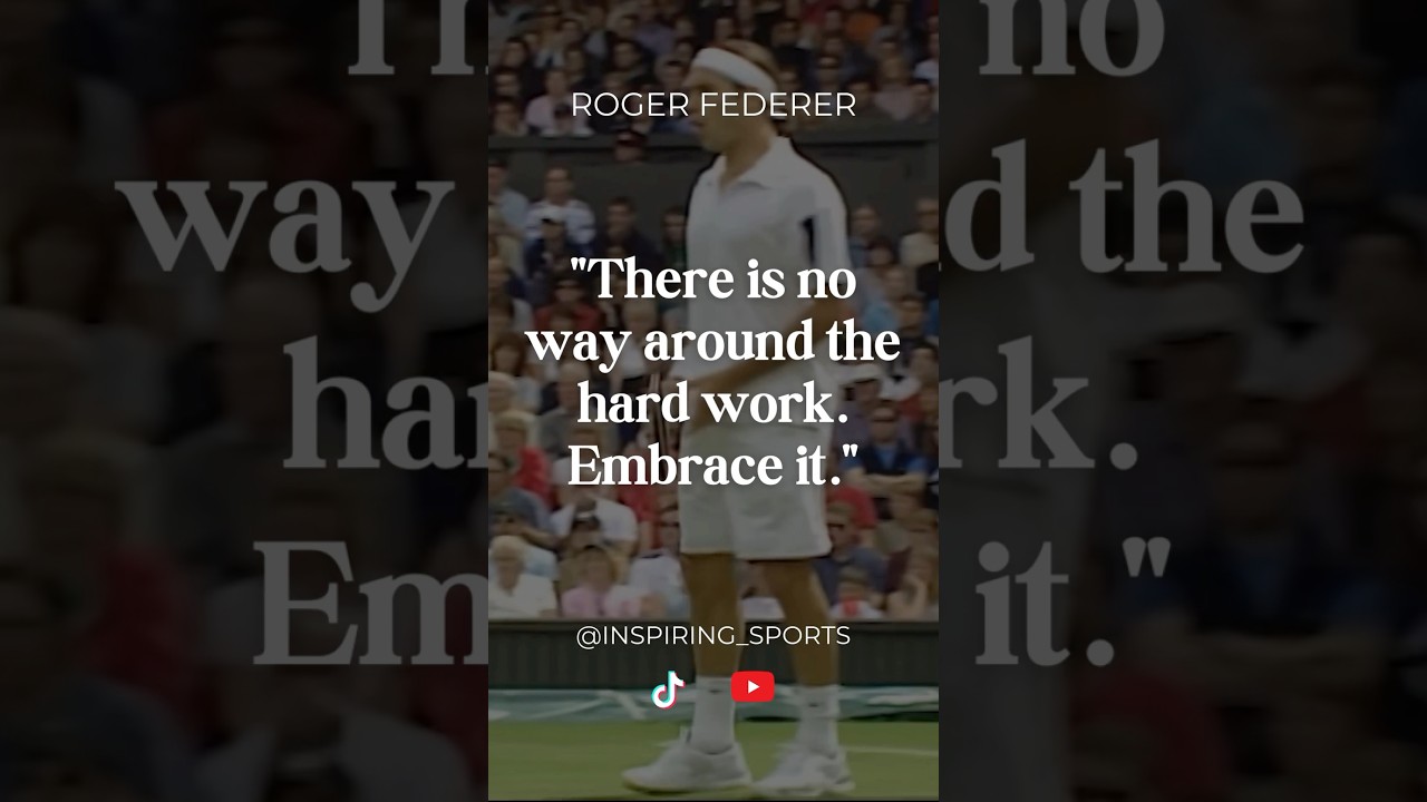 Roger Federer surely worked hard to be the GOAT in tennis... 