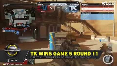 Team Kaliber vs EUnited - Game 5, Round 11 - #CWLDallas Open