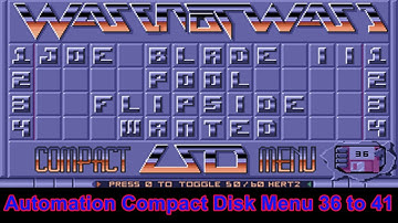 Atari ST E Automation Game Menu
