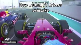 How Normal F1 Drivers Overtake vs How Sir Lewis Hamilton Overtakes screenshot 3