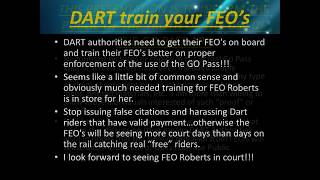 Go Pass: How it doesn't work.... What isn't told to the Dallas Dart Rider!!