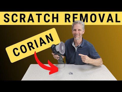 Scratch Removal Fast - Corian Solid Surface Countertop Scratch Removal Sanding