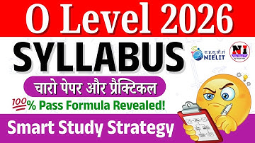 📘 2026 का नया सिलेबस + पास ट्रिक रिवील्ड 💥 | O Level Syllabus 2026 New | O Level Pass kaise karen