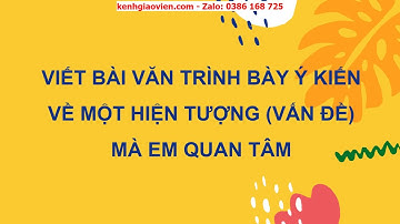 Giáo án powerpoint bài 8 tiết: Viết bài văn trình bày ý kiến về... | GA Ngữ văn 6 Kết nối tri thức