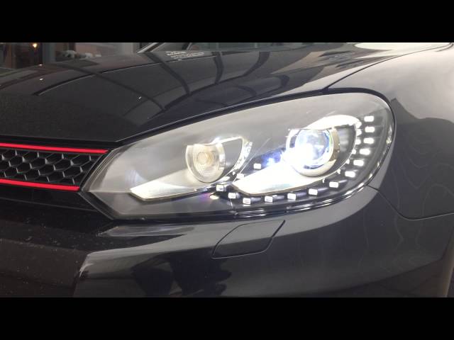 Zich verzetten tegen Aanvrager middag VW Golf 6 VI GTI GTD look LED DRL xenon koplampen Plug and Play - Originele  look - close up - YouTube