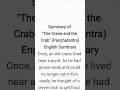 The Crane and the Crab Summary
