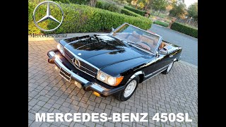 1979 Mercedes-Benz 450sl in Black Over Tobacco Brown