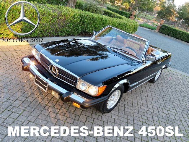 1979 Mercedes-Benz 450Sl In Black Over Tobacco Brown - Youtube