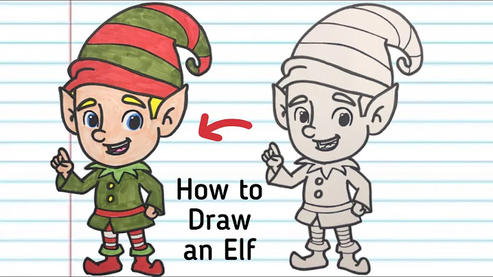 How To Draw a Cartoon Christmas Elf