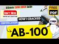 🚀 CRACKED AB-100 Exam in Just 6 Hours | Agentic AI Business Solutions Architect | Exam Tips | PDF