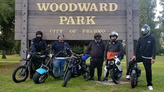 Riding Around Woodward Park Fresno, CA With Some Of The Fresno E-Riders members.