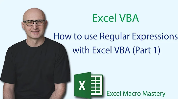 How to use Regular Expressions with Excel VBA (Part 1)