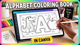 How to Make Alphabet Coloring Book in Canva