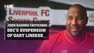 Former footballer John Barnes criticises BBC over Gary Lineker suspension