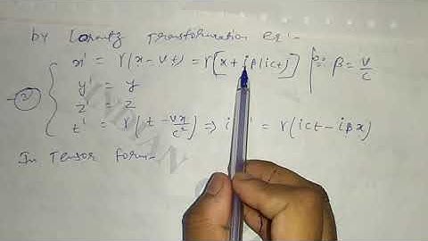 Four Vector Formulation for B.Sc 2nd year by Sapna Agarwal