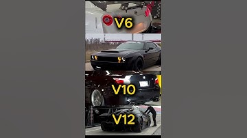 The ultimate sound battle: V6, V8, V10, or V12? 🤯 Which one gives you chills! 🚗💨