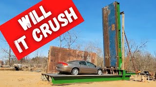 WE BUILT A CAR CRUSHER!