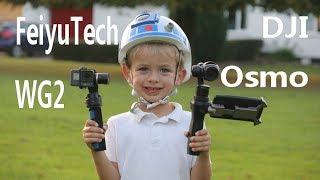 FeiyuTech WG2 rolling problem with Hero5 vs DJI Osmo gimbal side by side video comparison