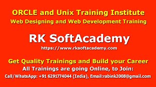 Oracle Trainings | Unix Trainings | Web Design Trainings | Web Development Trainings