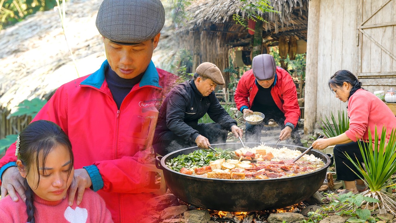 Village Recipe: Making Homemade Spicy Hot Chili Sauce from Scratch with Husband & Daughter