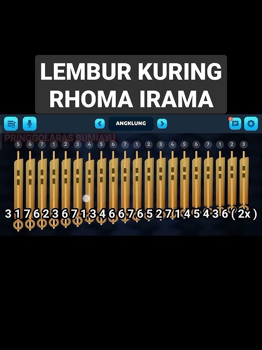 Not Angka Lembur Kuring | Rhoma Irama #shorts #youtubeshorts