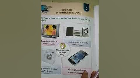 Chapter-2 Class-1 COMPUTER AN INTELLIGENT MACHINE