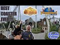 Best roller coaster ever ride to happiness plopsaland de panne vlog 2023 europe trip part 7