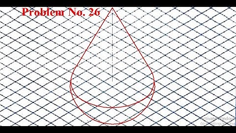 Isometric projections Problem no 26 isometric sheet computer aided engineering drawing #BCEDK103/203