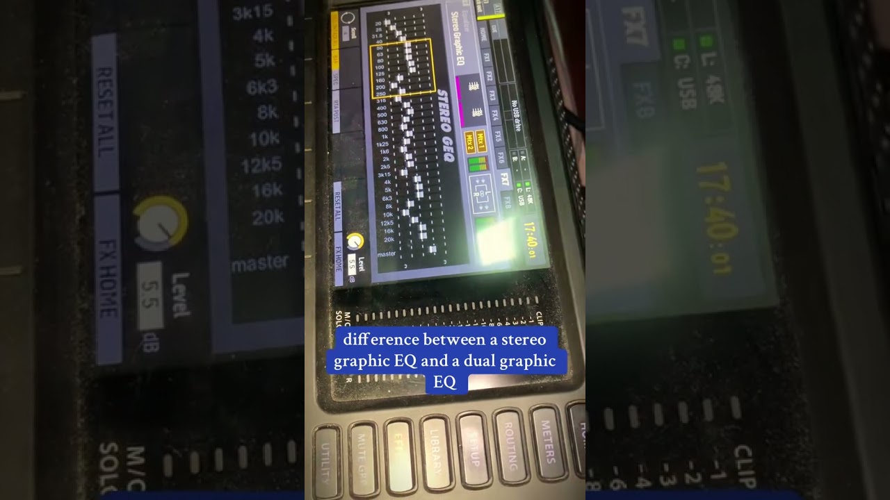 difference between a stereo graphic EQ and a dual graphic EQ