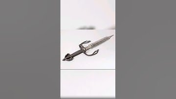 Parrying dagger or sword breaker with serrated edge. Spain, Habsburg period, 1590
