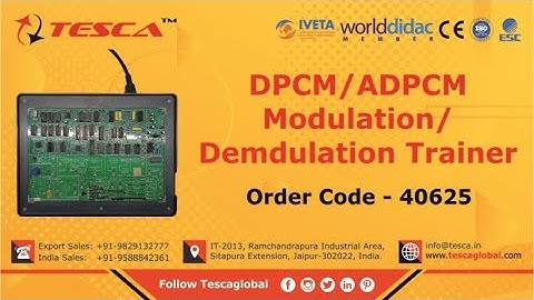 DPCM / ADPCM Modulation/ Demodulation Trainer | Communication Trainers || Tesca40625