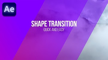 วิธีทำทรานซิชั่น Shape Transition ใน After Effects แบบสวยๆ และง่ายมาก