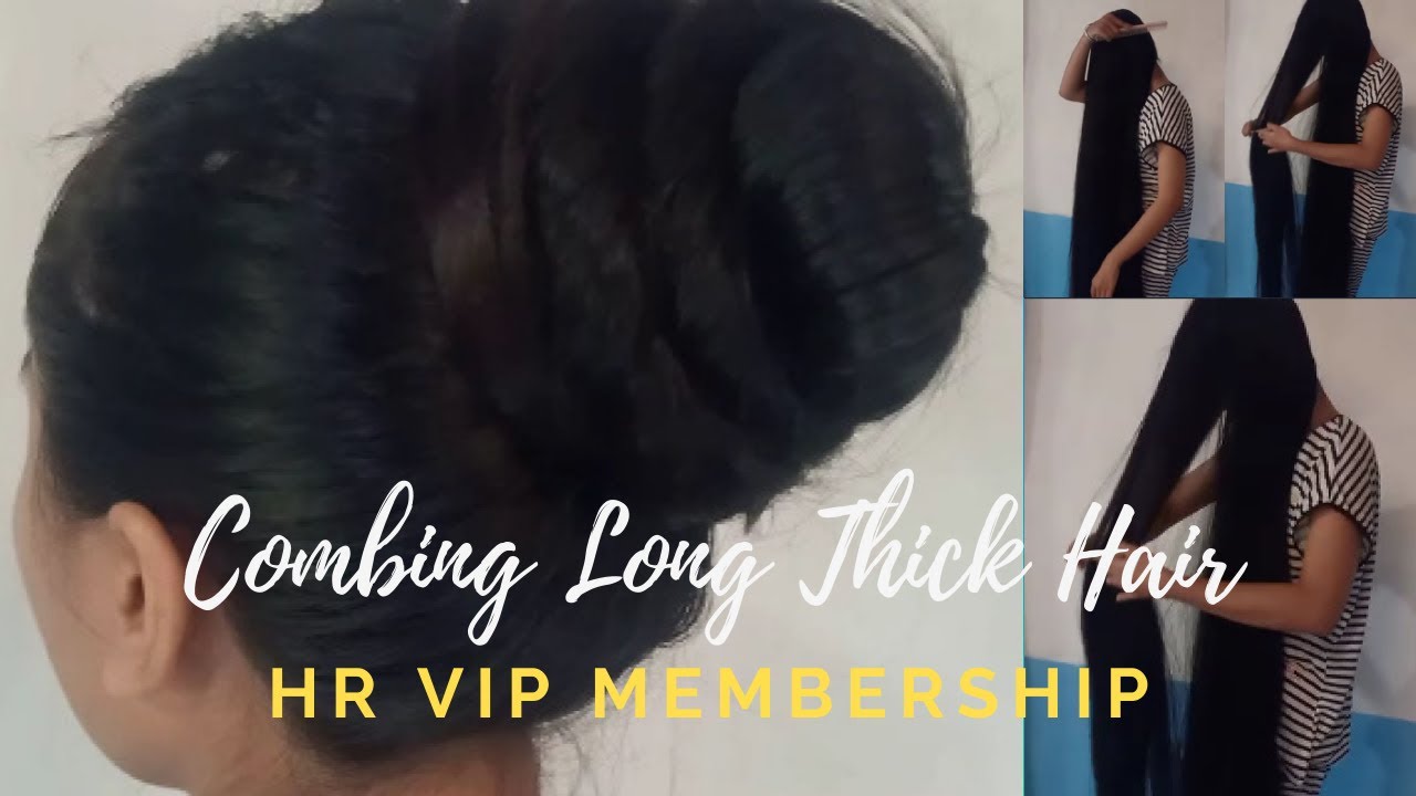 Harmoni Rambut | Long Thick Hair Combing | #longhair #longhairbunstyle ...