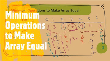 Minimum Operations to Make Array Equal | LeetCode 1551 | Coders Camp