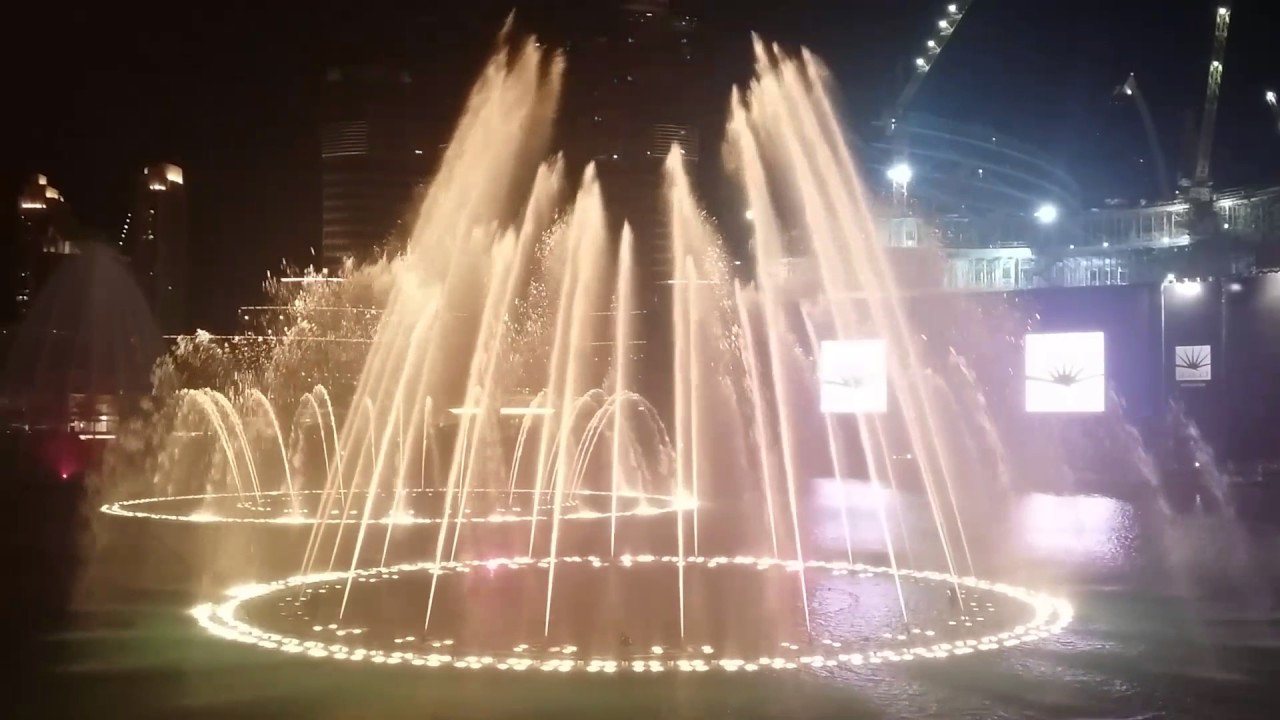 Dubai water fountain Time to say goodbye 1080p YouTube