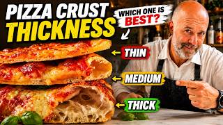 Pizza Crust: Thin, Medium, and Thick 🍕