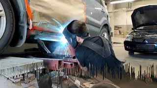 картинка: Так нужно менять порог на Ford Fusion