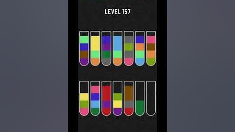 Water sort puzzle level 157