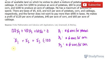 📚 How to setup the initial simplex tableau